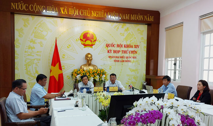 Các ĐBQH đơn vị tỉnh Lâm Đồng và các sở, ngành của tỉnh tham dự trực tuyến Kỳ họp thứ 9, Quốc hội khóa XIV