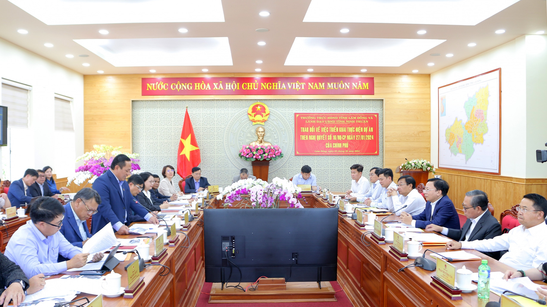 Lãnh đạo Lâm Đồng và Ninh Thuận làm việc về dự án đường nối Ninh Sơn - Đức Trọng