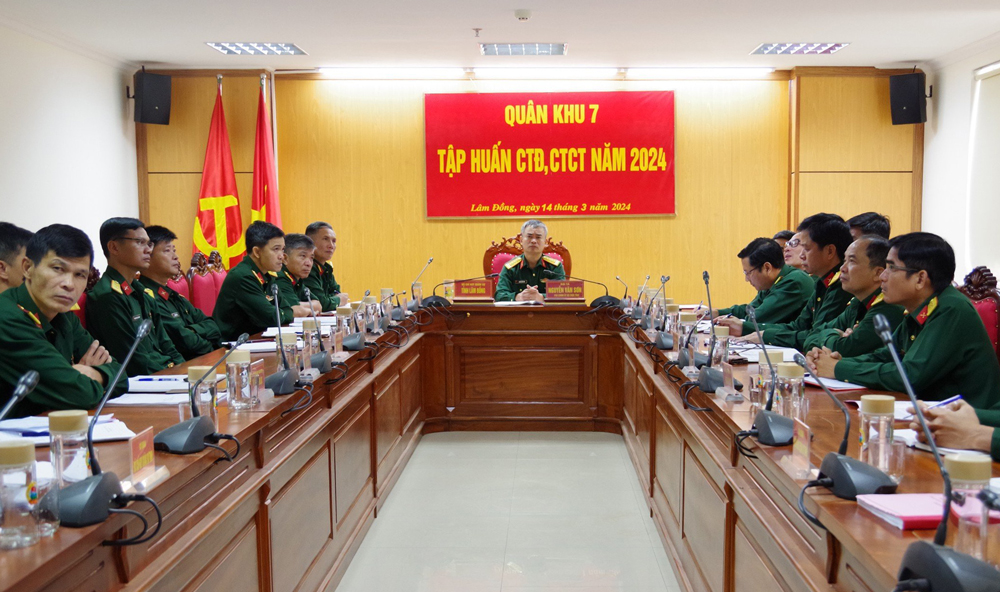 Bộ Tư lệnh Quân khu 7 tập huấn công tác Đảng, công tác chính trị