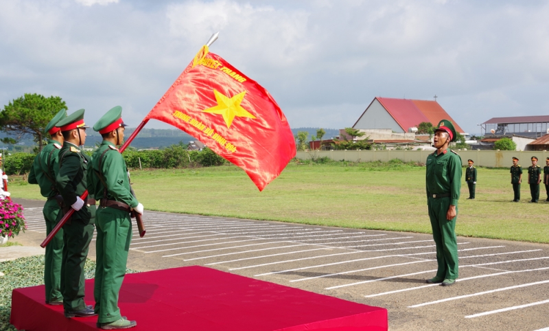 Lễ Tuyên thệ chiến sĩ mới tại Bộ CHQS tỉnh