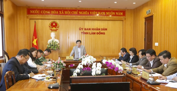 Chủ tịch UBND tỉnh Đoàn Văn Việt kết luận buổi làm việc