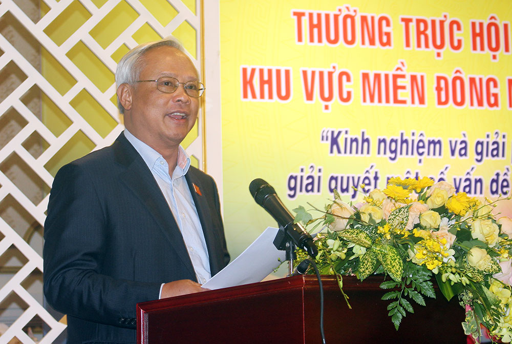 Phó CHủ tịch Quốc Hội Uông Chu Lưu phát biểu chỉ đạo