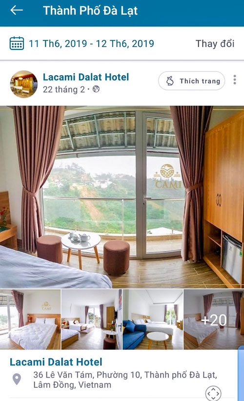 Thông tin của hàng trăm khách sạn, cơ sở lưu trú ở Đà Lạt có mặt trên trang Hahalolo