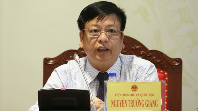 Ông Nguyễn Trường Giang, Phó tổng thư ký Quốc hội