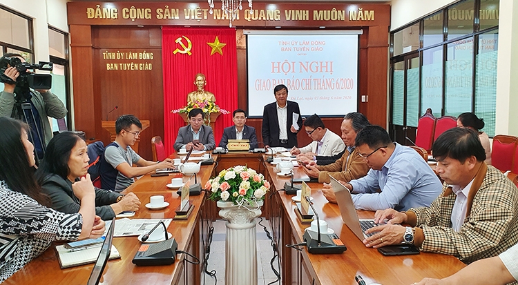 Ban Tuyên giáo Tỉnh uỷ Lâm Đồng tổ chức Hội nghị giao ban báo chí định kỳ tháng 6