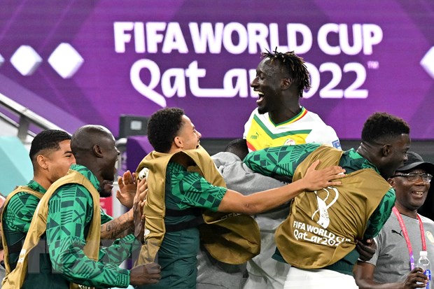 Niềm vui của các cầu thủ Senegal.