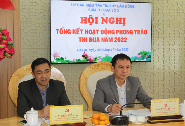 Cụm thi đua số 3 Ngành kiểm tra Đảng bộ tỉnh tổng kết phong trào thi đua năm 2022