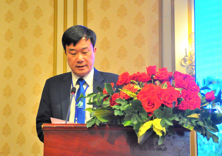 Tiến sĩ Lê Minh Chiến - Hiệu trưởng Trường Đại học Đà Lạt phát biểu tại Hội thảo