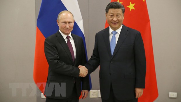 Tổng thống Nga Vladimir Putin và Chủ tịch Trung Quốc Tập Cận Bình