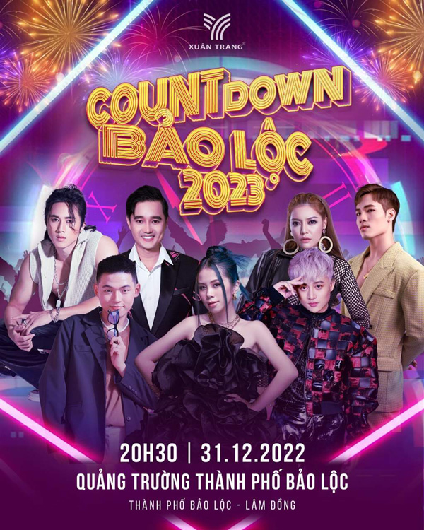 Poster chương trình Countdown Bảo Lộc - Đếm ngược chào đón năm mới 2023