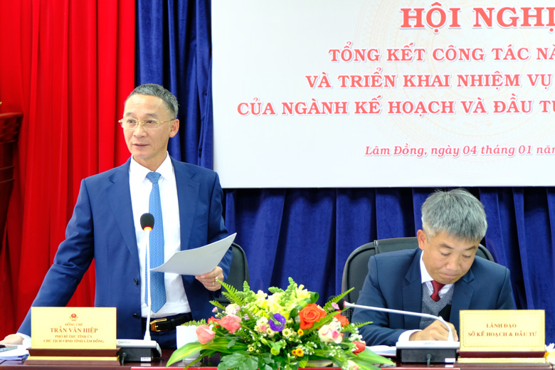 Chủ tịch UBND tỉnh Lâm Đồng dự tổng kết công tác kế hoạch và đầu tư