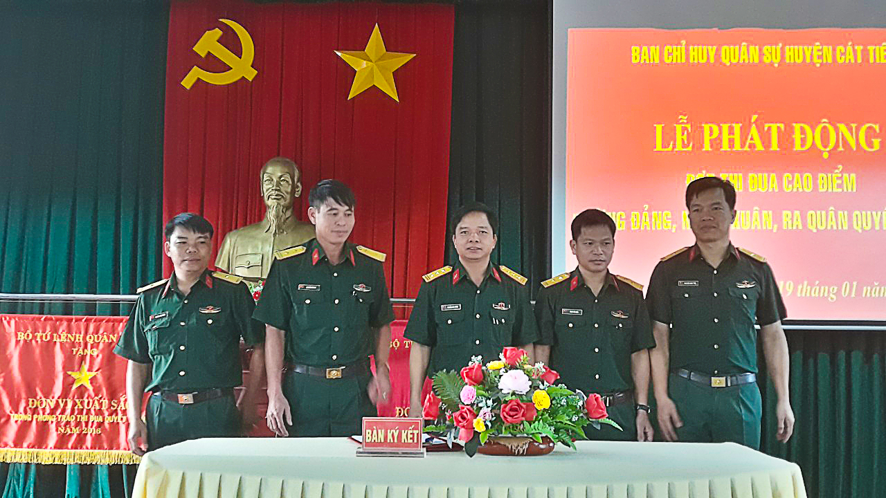 Cát Tiên: Phát động đợt thi đua cao điểm “Mừng Đảng, mừng Xuân và ra quân quyết thắng”