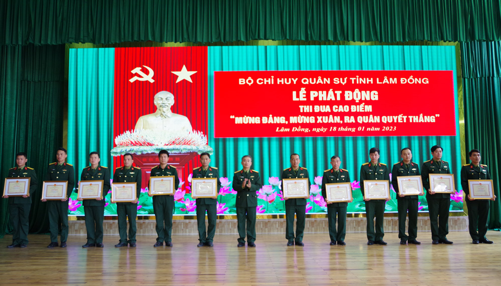 Bộ Chỉ huy Quân sự phát động thi đua cao điểm mừng Đảng, mừng xuân, ra quân quyết thắng