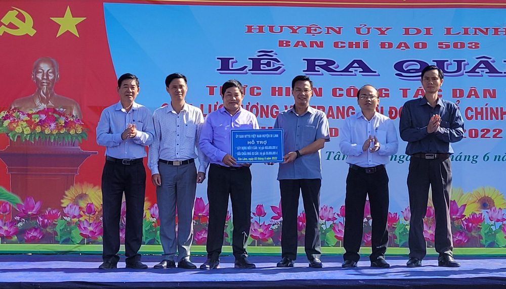 Di Linh: Tập hợp sức dân từ dân vận