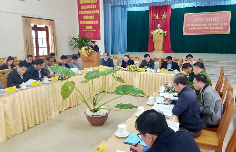 Lạc Dương: Triển khai nhiệm vụ phát triển kinh tế - xã hội, đảm bảo quốc phòng - an ninh năm 2023