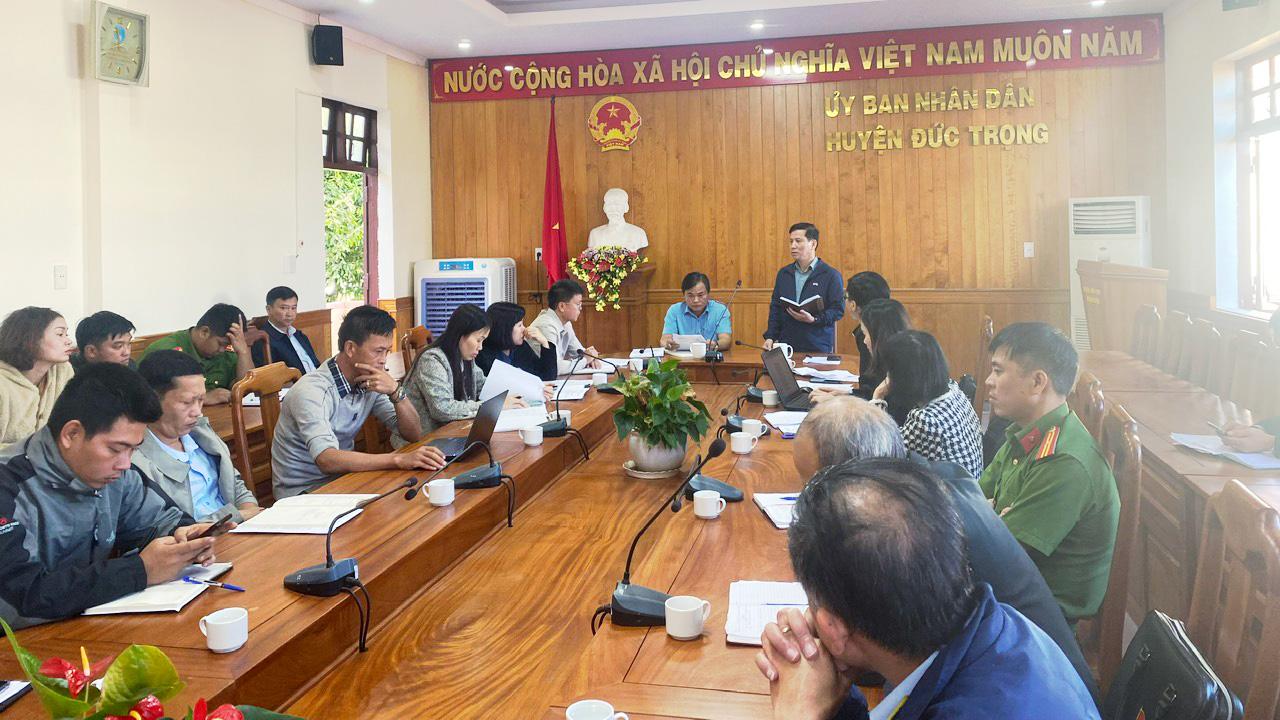 Đoàn kiểm tra liên ngành về ATTP tỉnh làm việc với huyện Đức Trọng