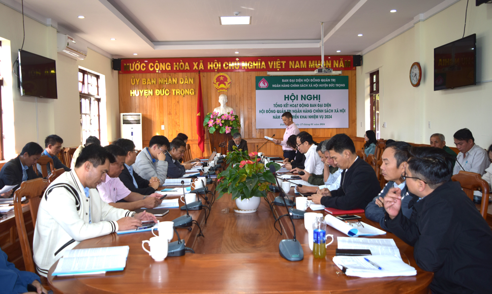 Ban Đại diện NHCSXH huyện Đức Trọng triển khai nhiệm vụ năm 2024