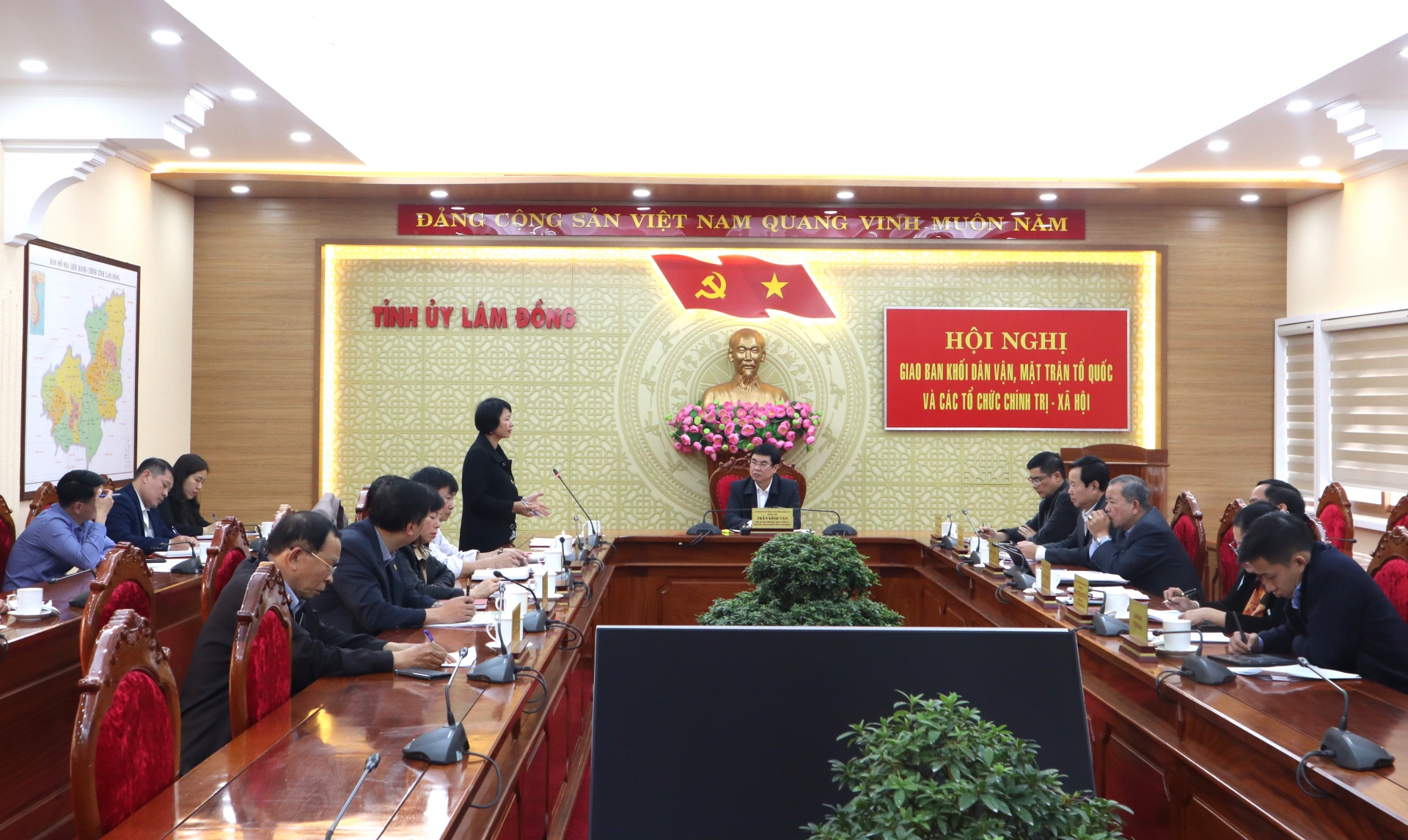 Giao ban Khối Dân vận, MTTQ và các tổ chức chính trị - xã hội