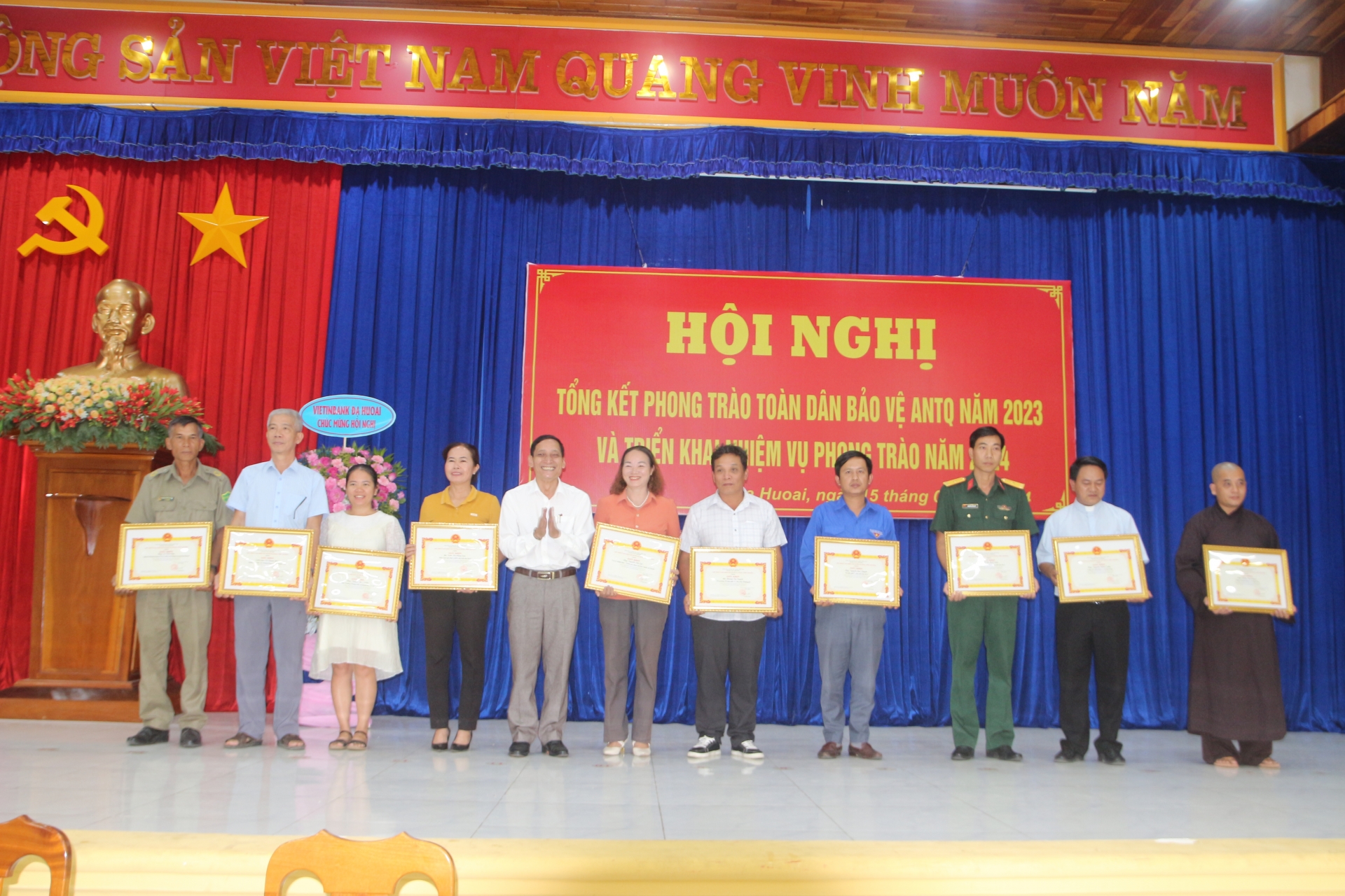 Đạ Huoai: Tổng kết phong trào Toàn dân bảo vệ an ninh Tổ quốc