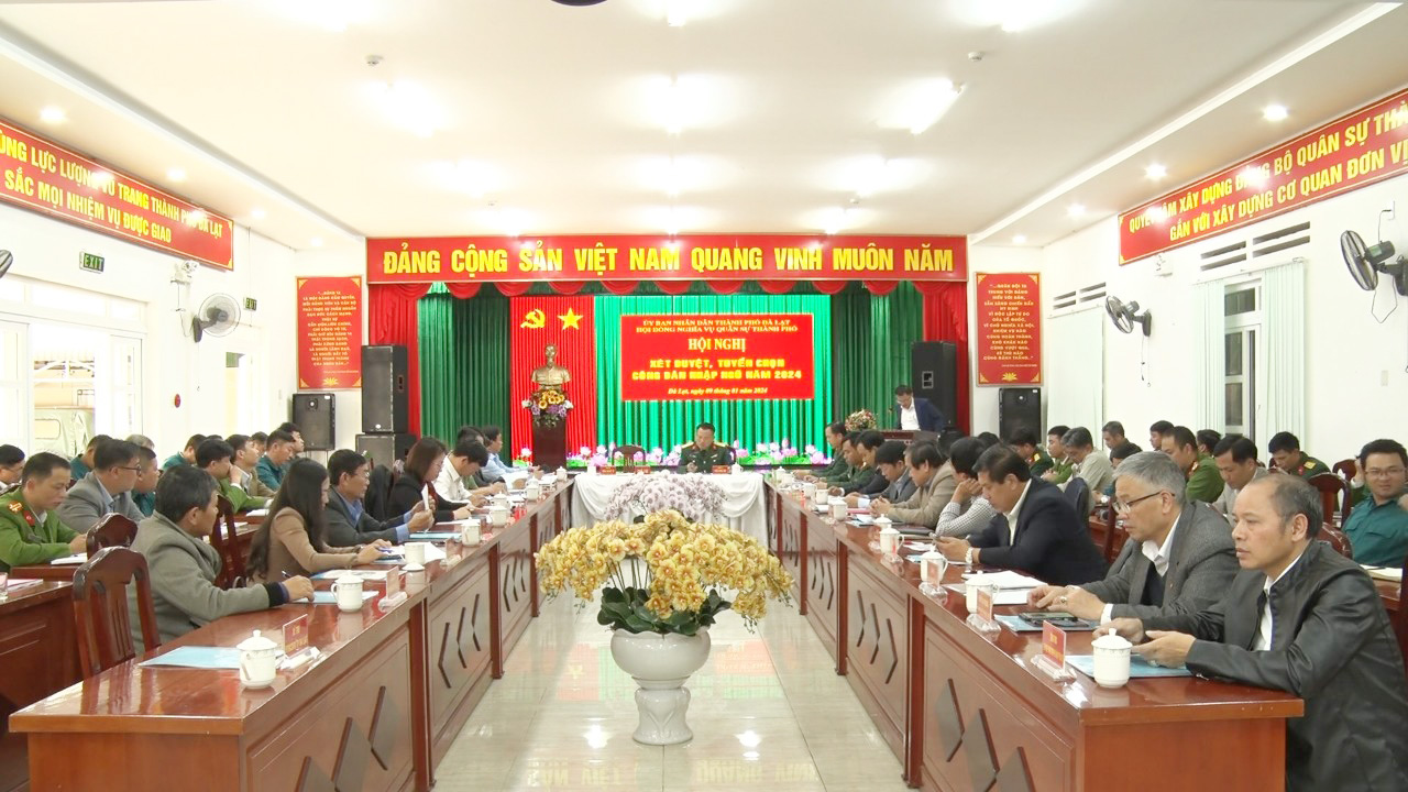 Đà Lạt tổ chức tuyển chọn công dân nhập ngũ năm 2024