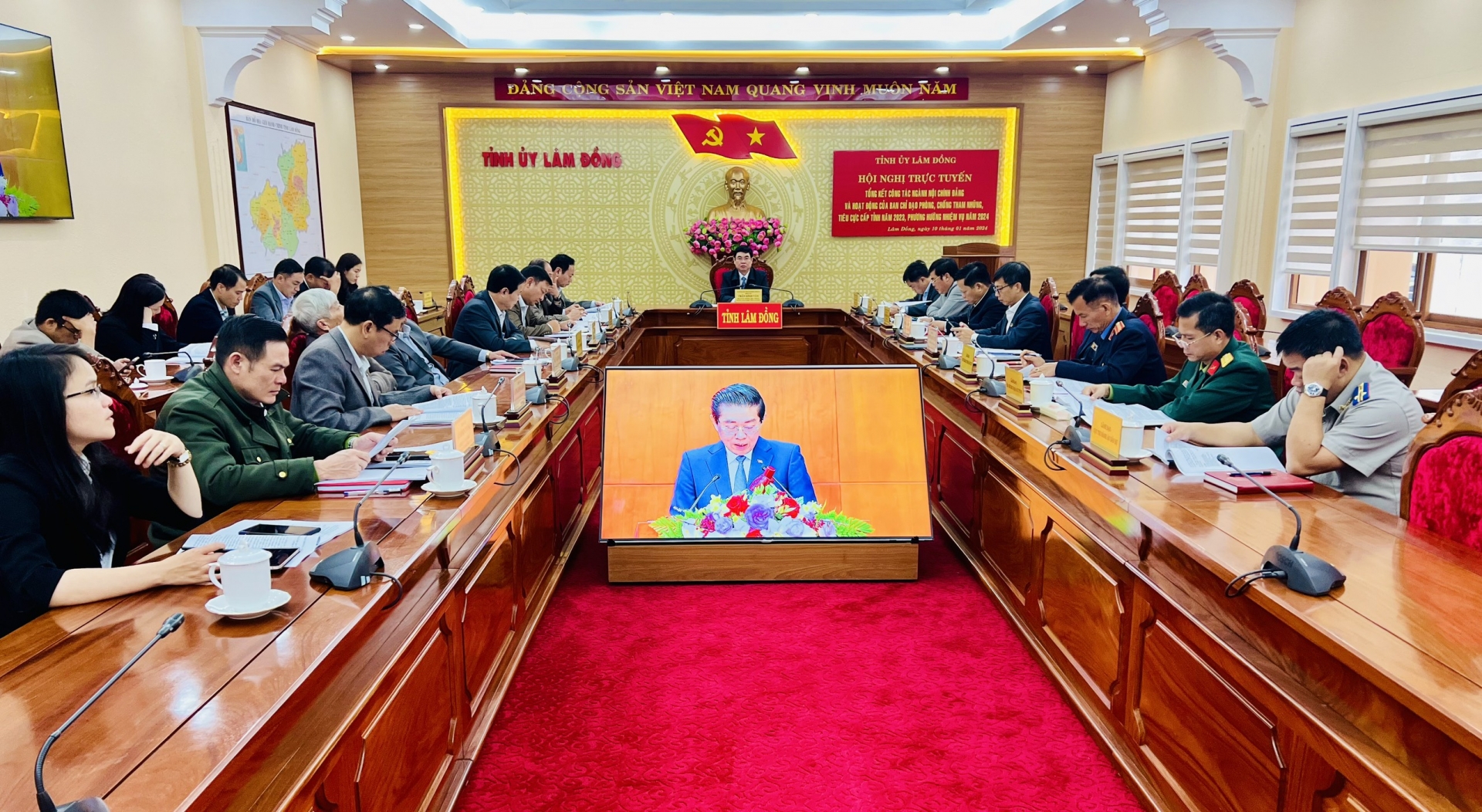 Tổng kết công tác ngành Nội chính Đảng và hoạt động của Ban Chỉ đạo phòng, chống tham nhũng, tiêu cực năm 2023