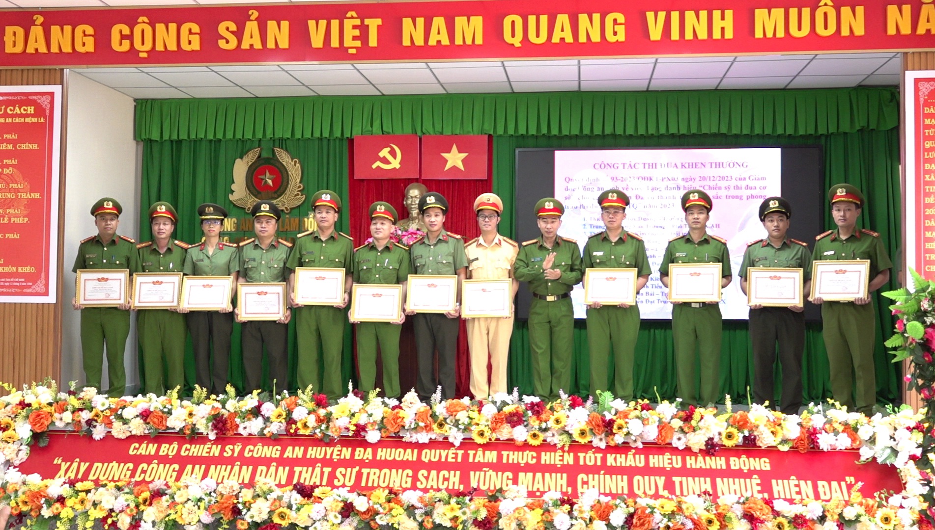 Công an Đạ Huoai triển khai công tác năm 2024