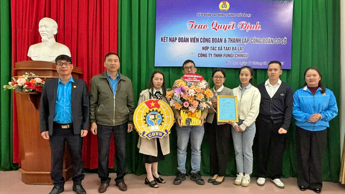 Thành lập 2 Công đoàn cơ sở đầu tiên năm 2025
