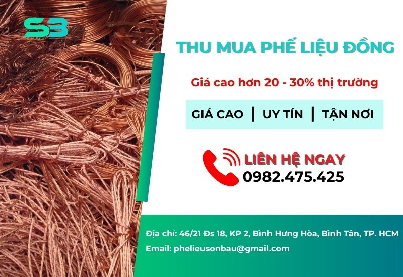 Thu Mua Phế Liệu Đồng Giá Cao, uy tín tại Phế Liệu Sơn Báu