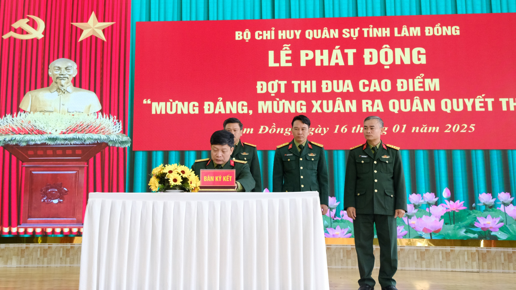Bộ CHQS tỉnh phát động Đợt thi đua cao điểm “Mừng Đảng, mừng Xuân, ra quân Quyết thắng”