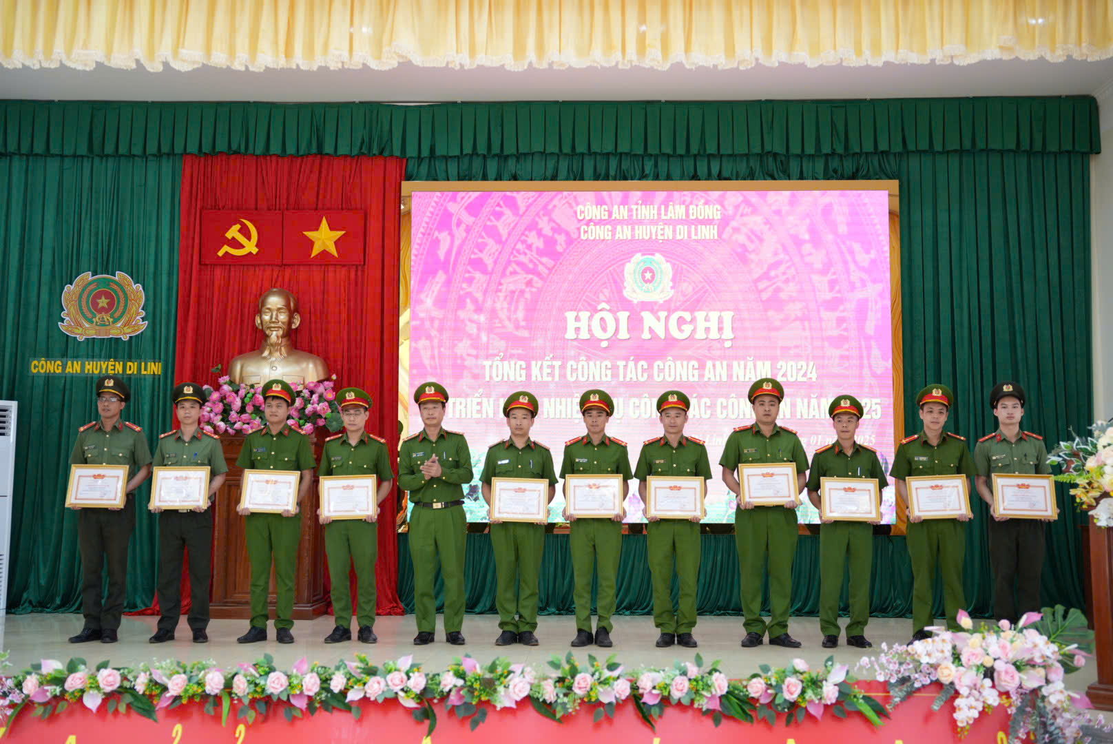 Công an huyện Di Linh hoàn thành tốt các nhiệm vụ năm 2024