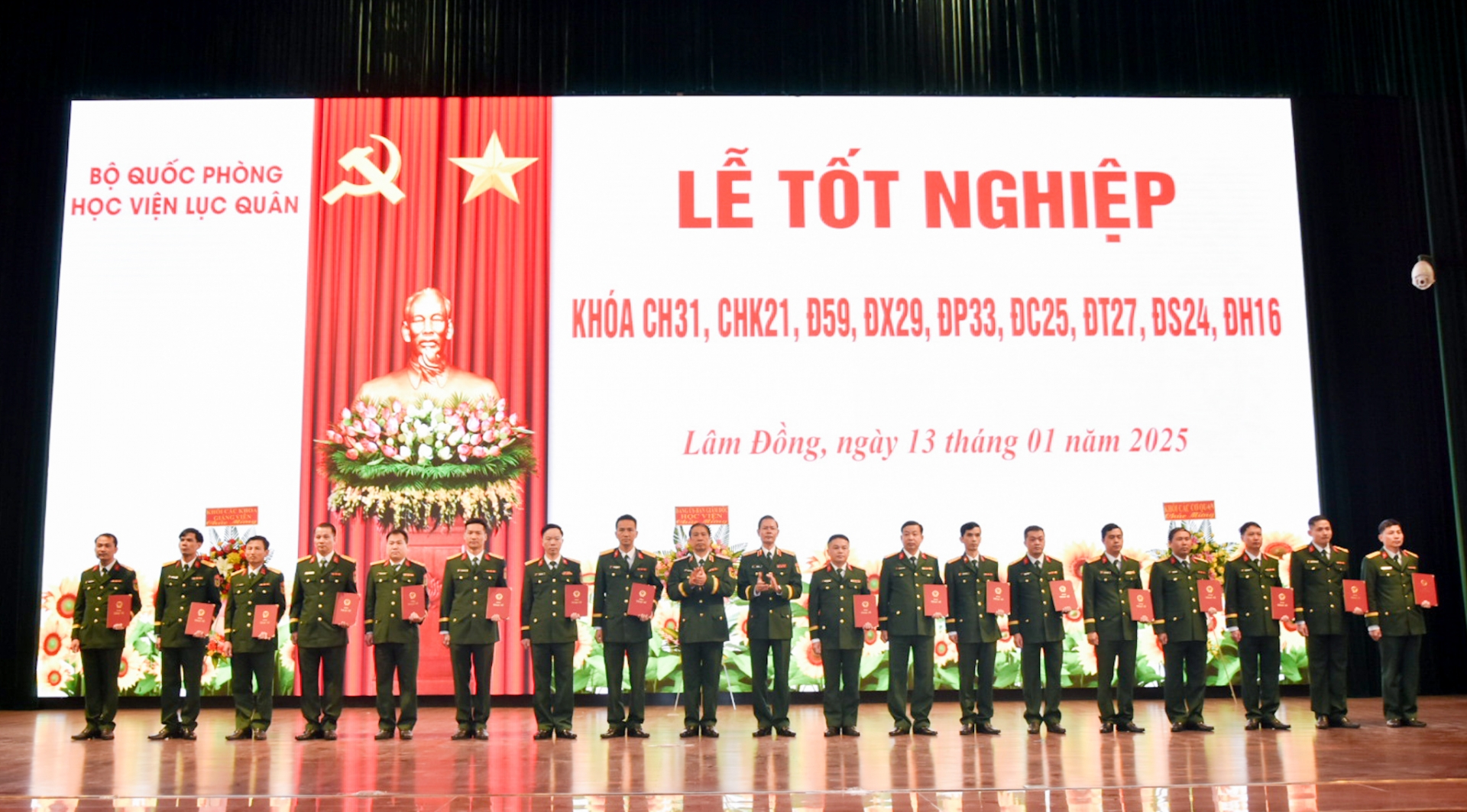Học viện Lục quân: 100% học viên tốt nghiệp các khóa đạt yêu cầu trở lên