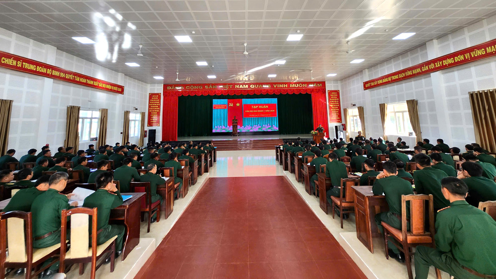 Bộ CHQS tỉnh tập huấn cán bộ đợt 1 năm 2025