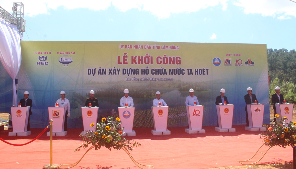 Khởi công xây dựng hồ chứa nước Ta Hoét - Đức Trọng