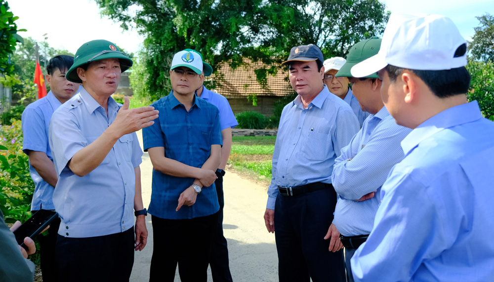 Bí thư Tỉnh uỷ kiểm tra tại huyện Cát Tiên