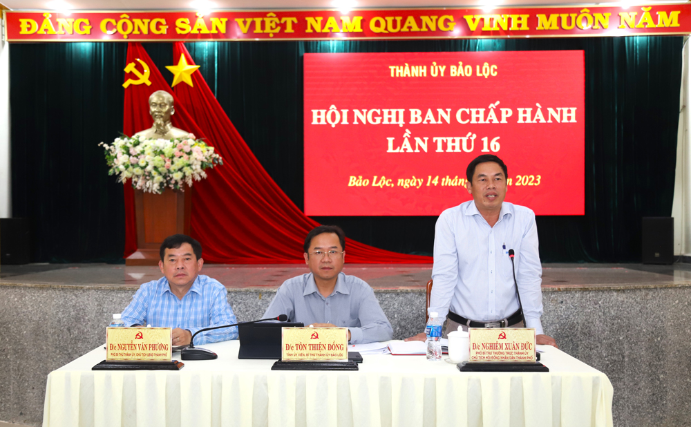 Hội nghị Thành ủy Bảo Lộc lần thứ 16