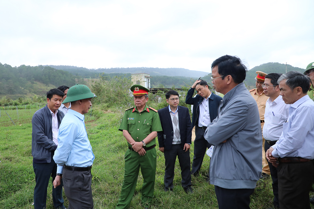 Chủ tịch UBND tỉnh kiểm tra tiến độ Dự án hồ chứa nước Ta Hoét