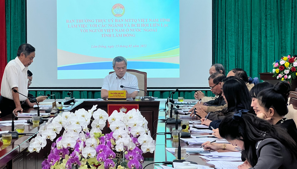 Rà soát, chuẩn bị Đại hội đại biểu Hội Liên lạc với Người Việt Nam ở nước ngoài tỉnh Lâm Đồng lần thứ II