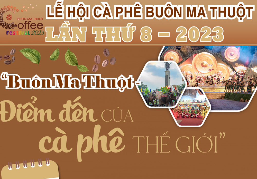 18 hoạt động chính tại Lễ hội Cà phê Buôn Ma Thuột lần thứ 8 năm 2023