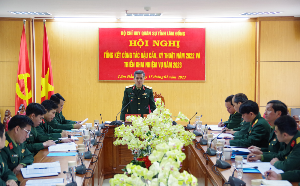 Bộ Chỉ huy quân sự tỉnh tổng kết công tác hậu cần, kỹ thuật