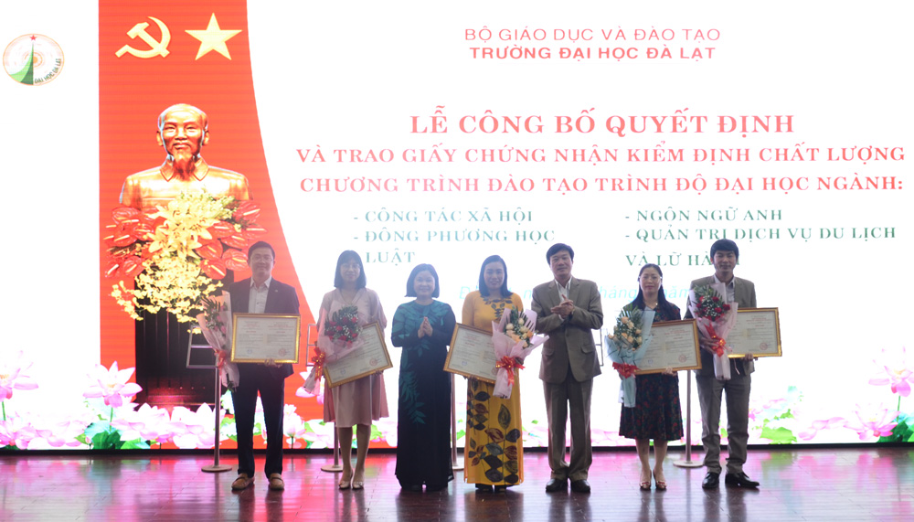 Trường Đại học Đà Lạt có 8 chương trình đào tạo đạt kiểm định chất lượng giáo dục