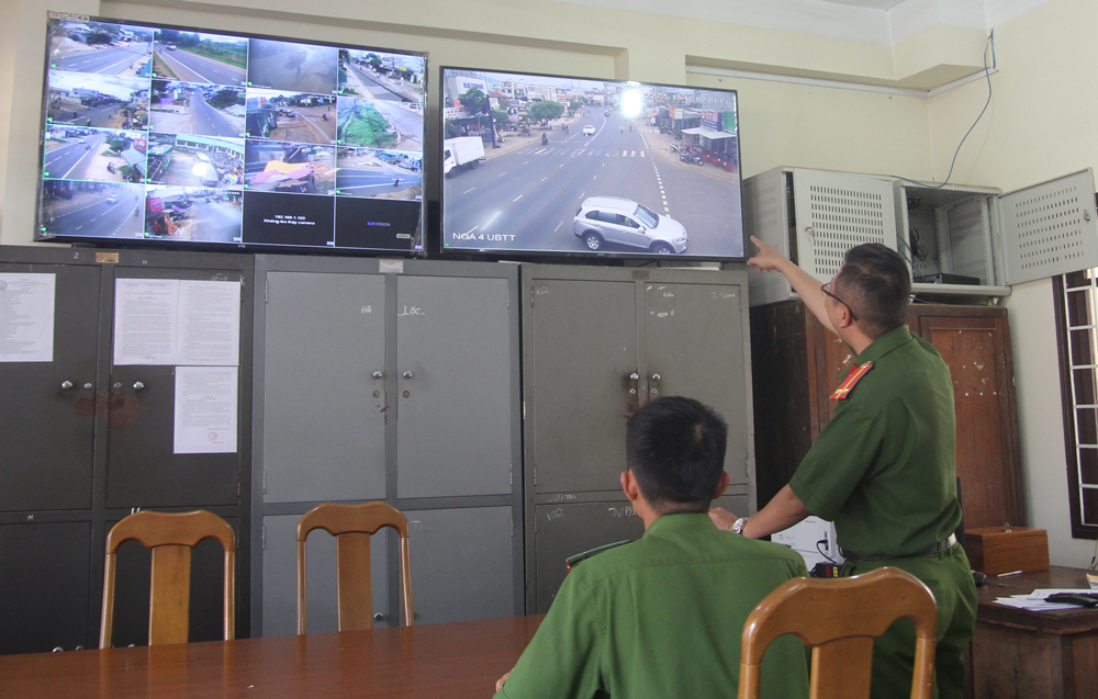 Di Linh: Camera an ninh phát hiện nhiều vụ vi phạm về an ninh trật tự