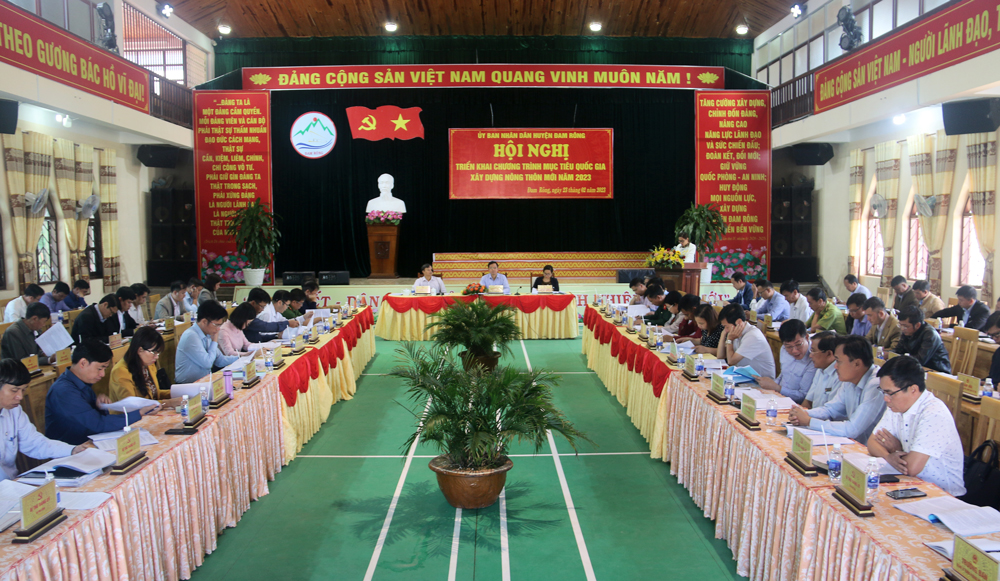 Đam Rông triển khai Chương trình mục tiêu quốc gia xây dựng nông thôn mới