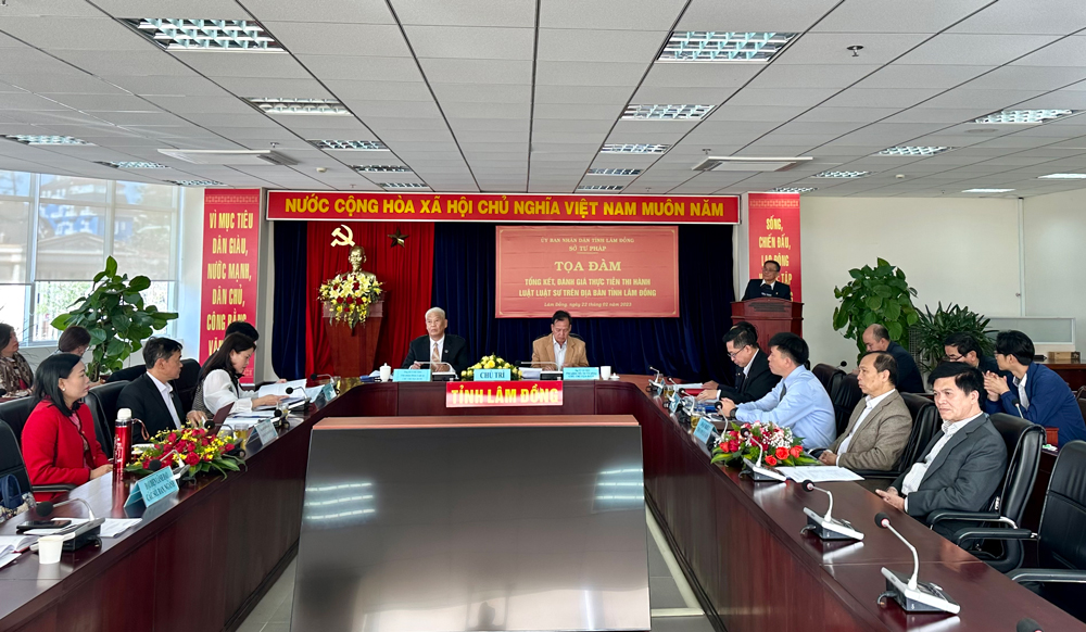 Tọa đàm Tổng kết, đánh giá thực tiễn thi hành Luật Luật sư trên địa bàn tỉnh