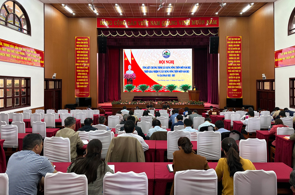 Đơn Dương: Tổng kết chương trình xây dựng nông thôn mới năm 2022, triển khai nhiệm vụ năm 2023 và giai đoạn 2023-2025