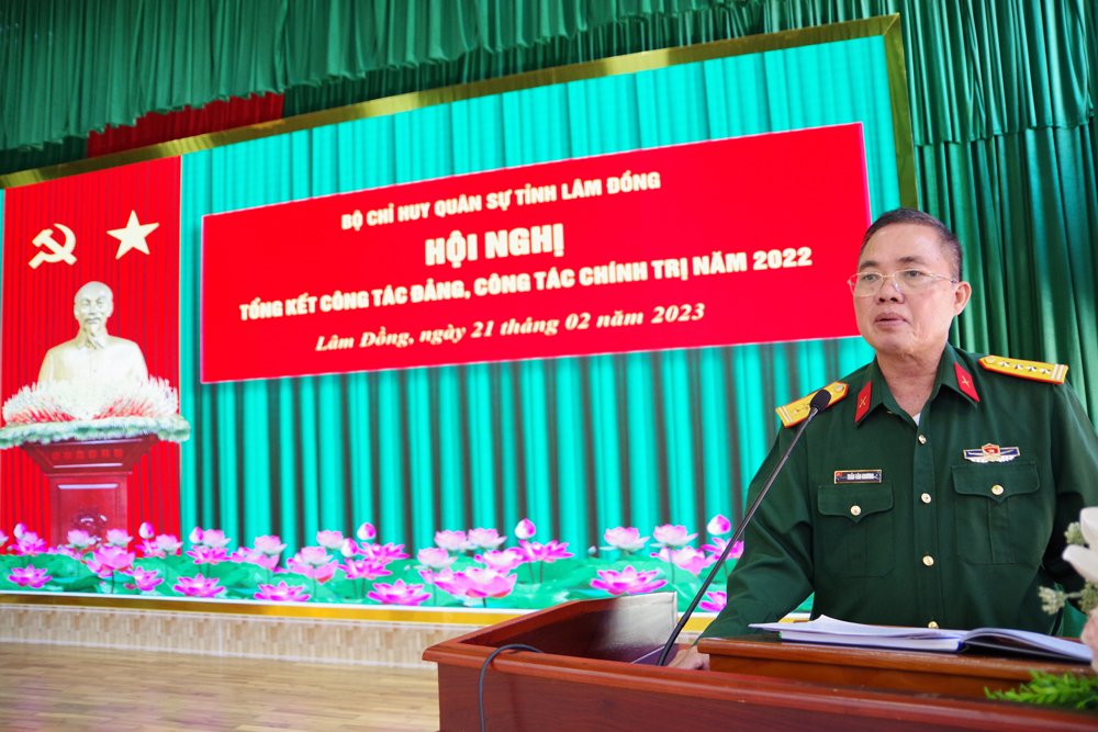 Đảng uỷ Bộ Chỉ huy Quân sự tỉnh đánh giá kết quả công tác Đảng, công tác chính trị