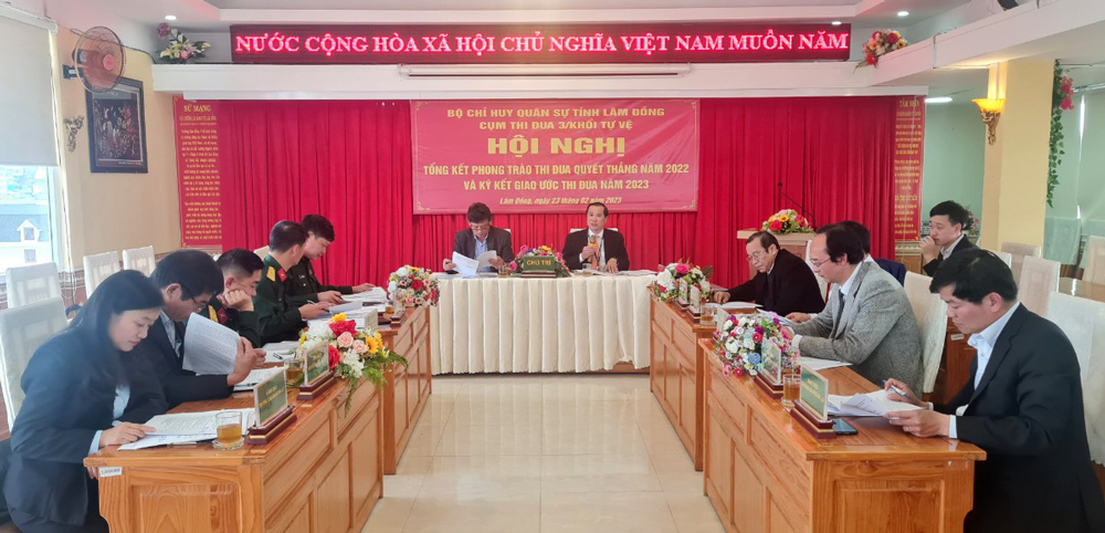 Cụm thi đua 3 Khối tự vệ tổng kết Phòng trào thi đua quyết thắng