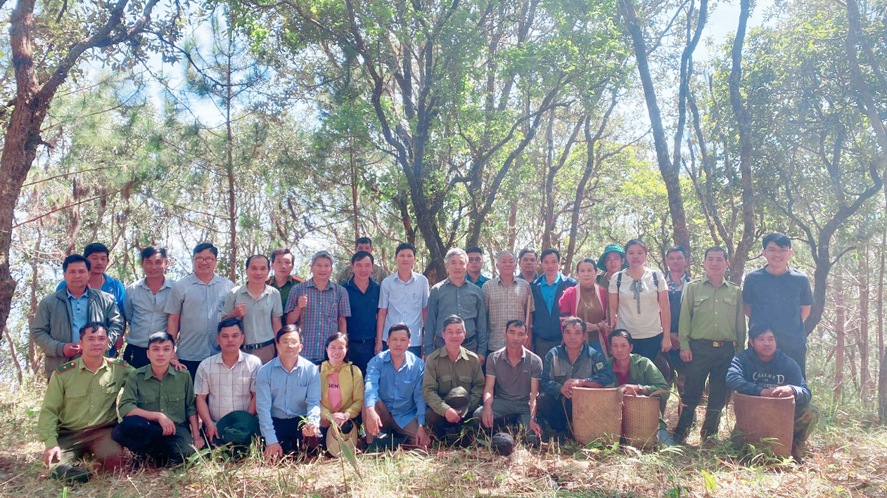 Lãnh đạo huyện Đức Trọng kiểm tra công tác quản lý, bảo vệ rừng và quần thể Thông đỏ