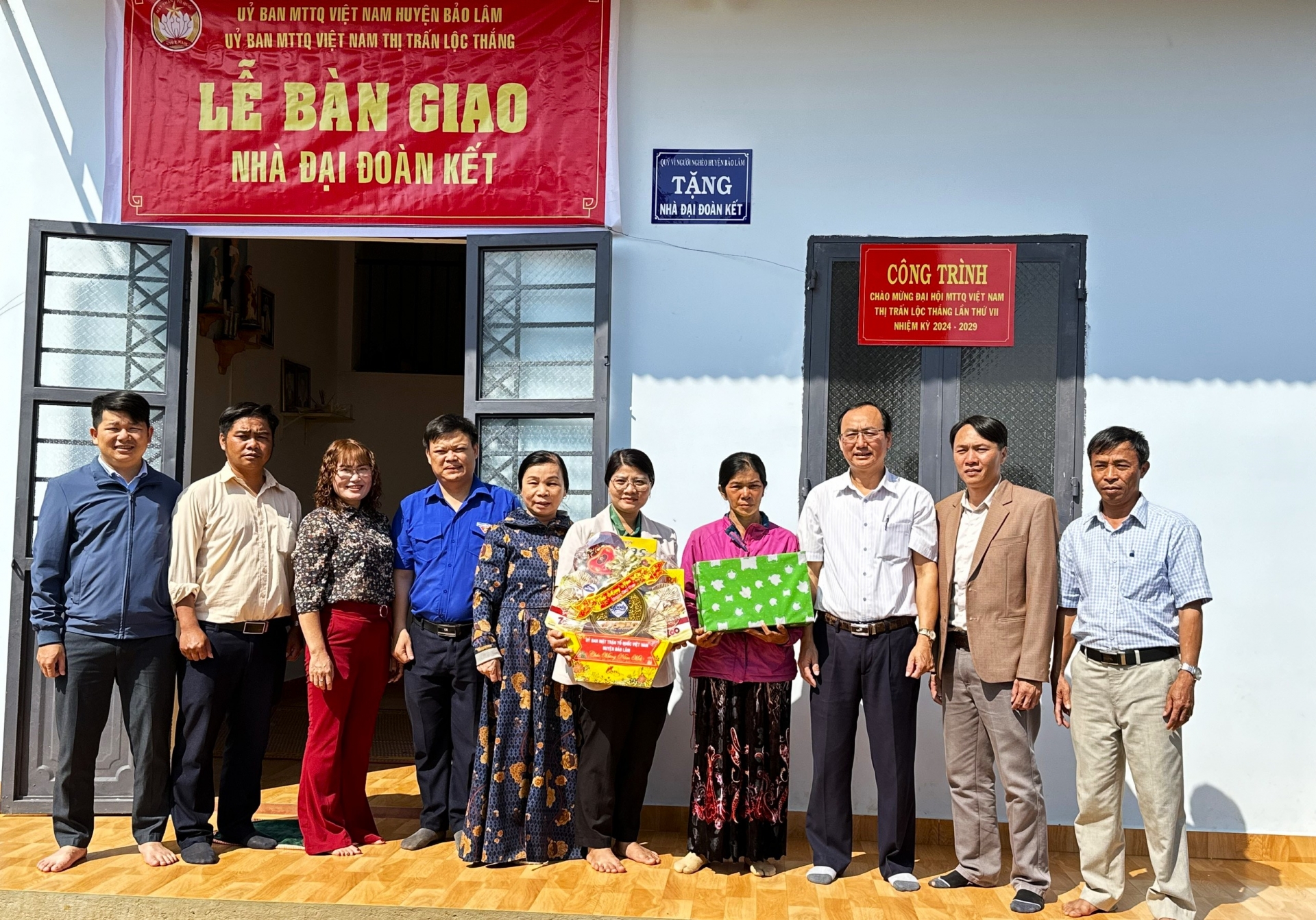 Bảo Lâm: Bàn giao nhà đại đoàn kết cho hộ nghèo đồng bào dân tộc thiểu số