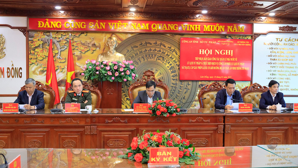 Công an Lâm Đồng tiếp nhận 3 lĩnh vực quản lý nhà nước từ các sở