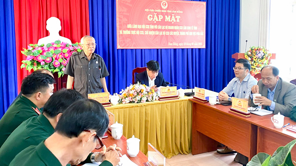 Hội Cựu chiến binh tỉnh gặp mặt đầu năm các Hội huyện, thành phố phía Bắc
